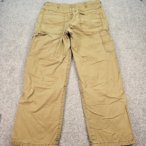 C.E. Schmidt Workwear Mens Tan Fleece Lined Carpenter Pants Size 36x30 - Picture 2 of 9